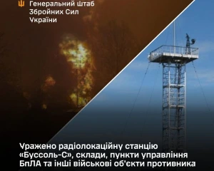 Уражено радіолокаційну станцію "Буссоль-С", склади РФ і пункти управління БпЛА